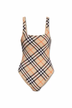 Burberry beżowy Jednoczęściowy kostium kąpielowy