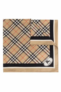 Burberry beżowy Jedwabna chusta