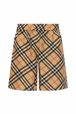 Burberry beżowy Jedwabne szorty
