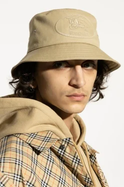 Burberry beżowy Kapelusz z logo
