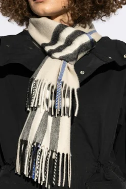 Burberry beżowy Kaszmirowy szal