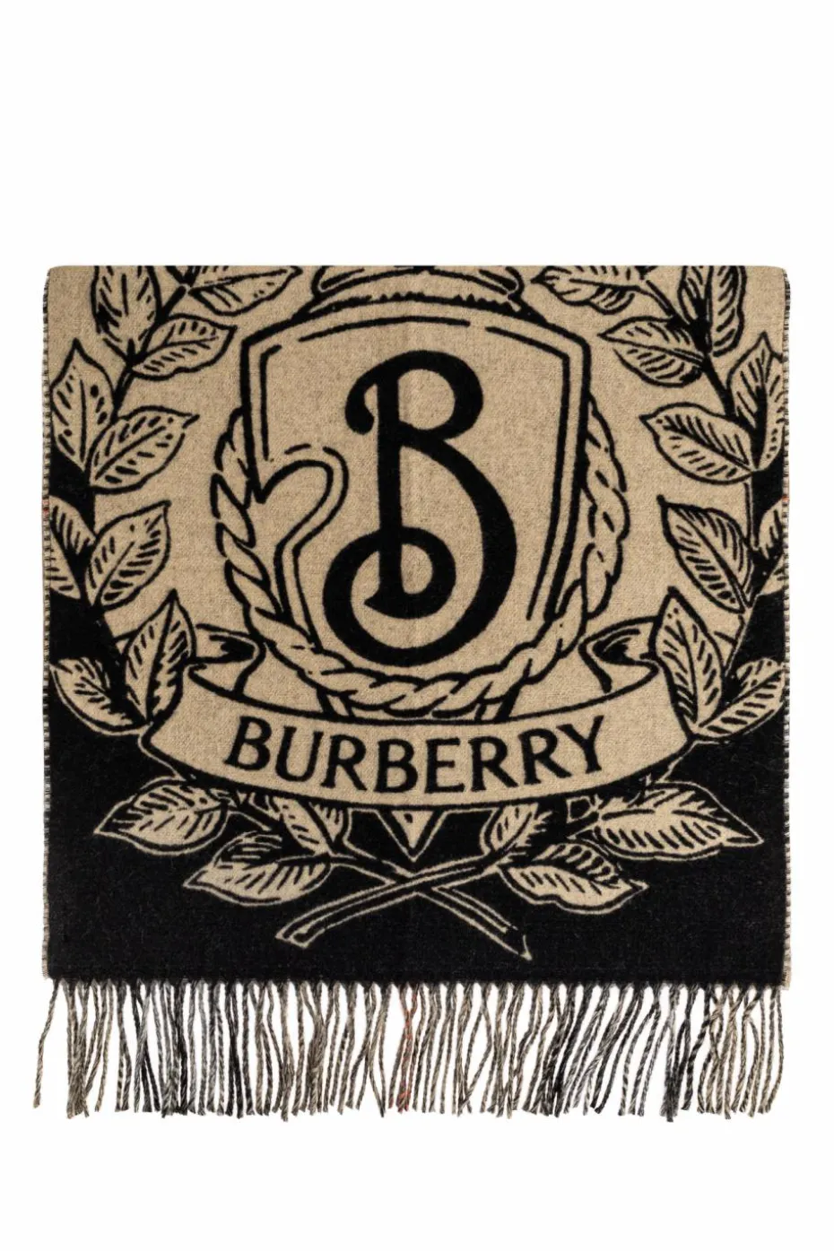 Burberry beżowy Kaszmirowy szal