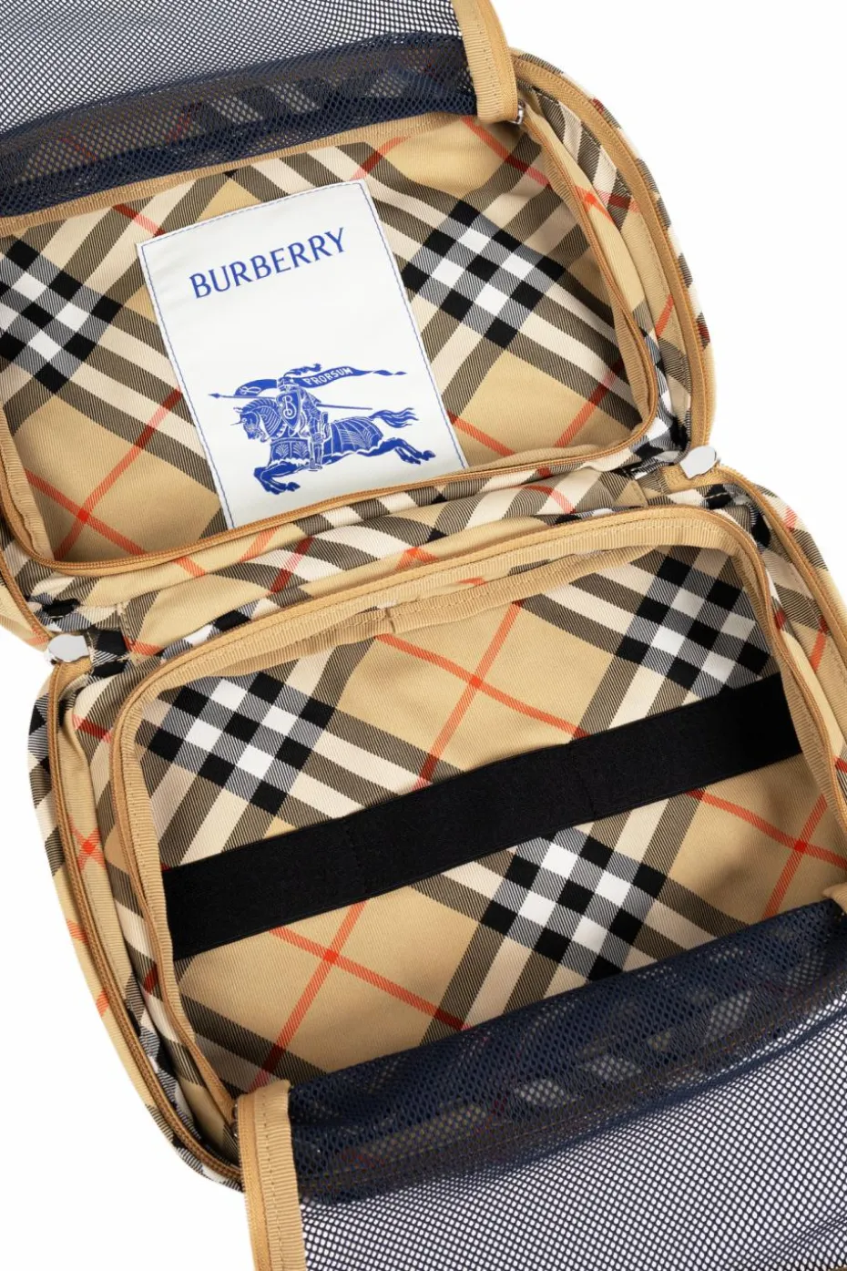 Burberry beżowy Kosmetyczka ze wzorem