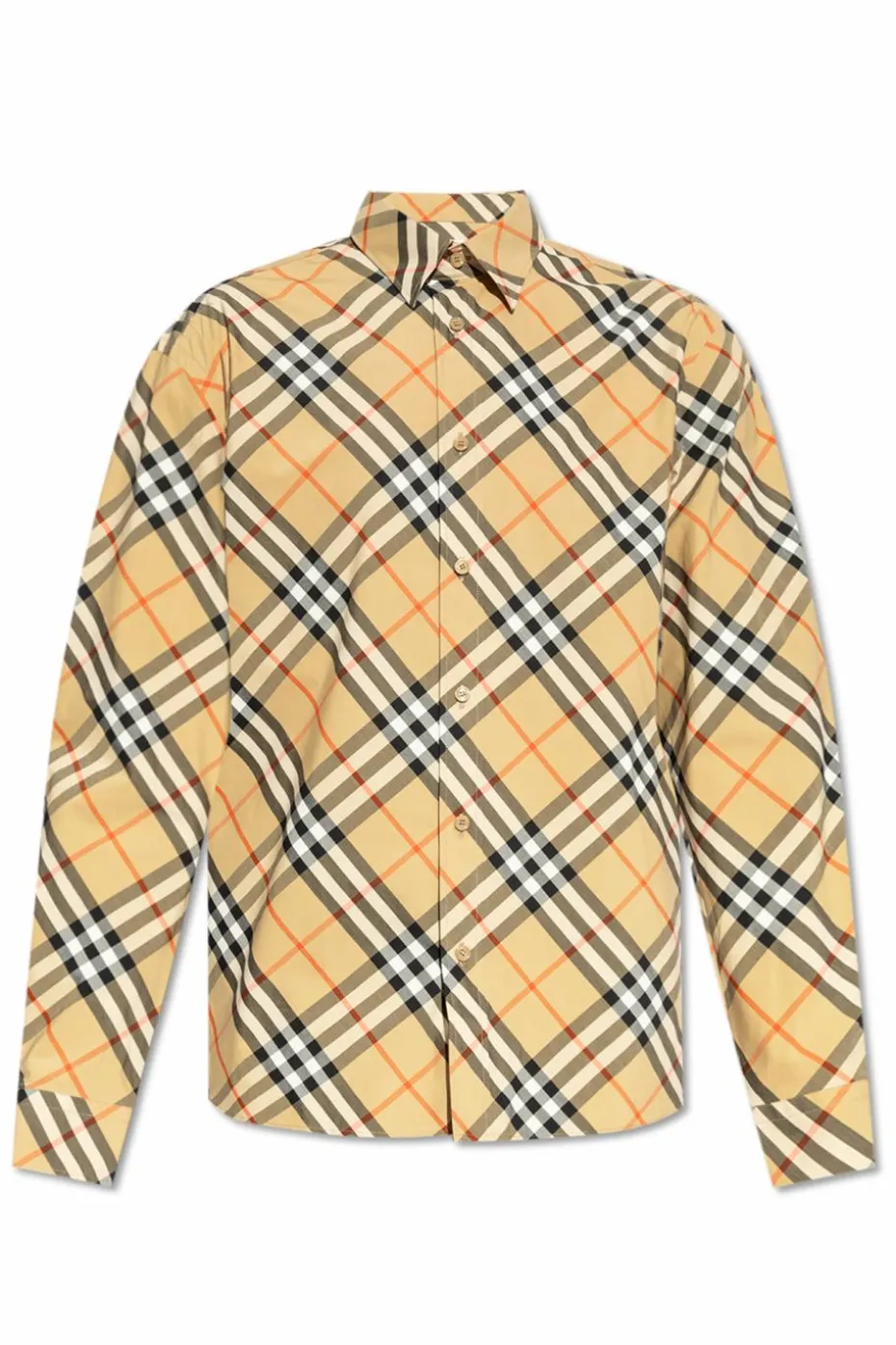 Burberry beżowy Koszula w kratę