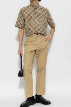 Burberry beżowy Koszula w kratę