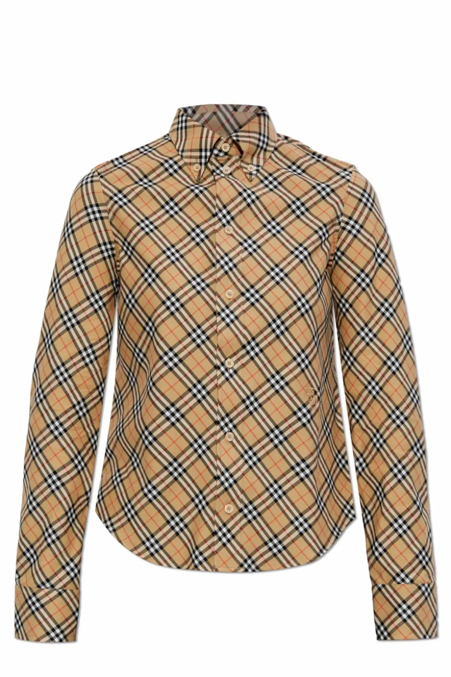 Burberry beżowy Koszula ze wzorem w kratę