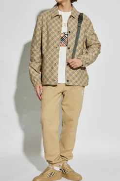 Burberry beżowy Kurtka w kratę