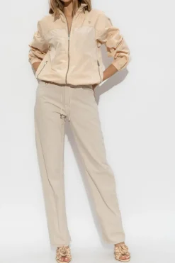 Burberry beżowy Kurtka z logo
