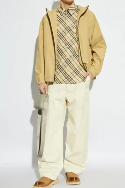 Burberry beżowy Kurtka z logo