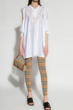 Burberry beżowy Legginsy ‘Belvoir’