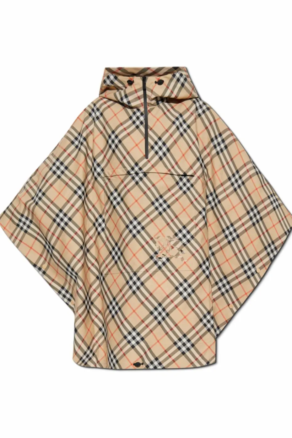 Burberry beżowy Ponczo w kratę