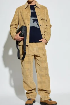Burberry beżowy Sztruksowa kurtka `Owen`