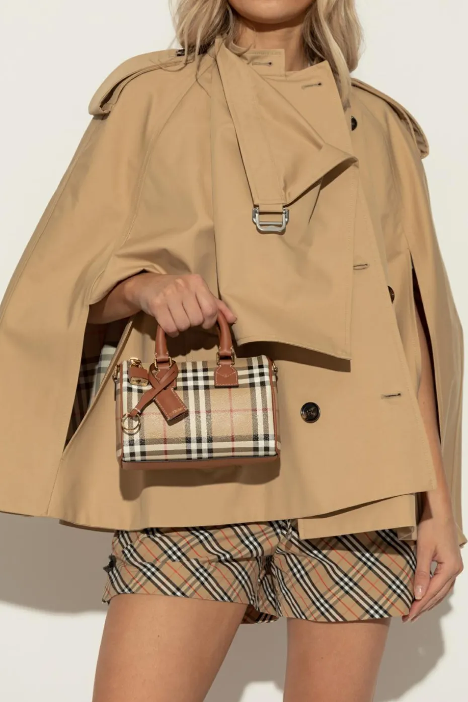 Burberry beżowy Torba do ręki