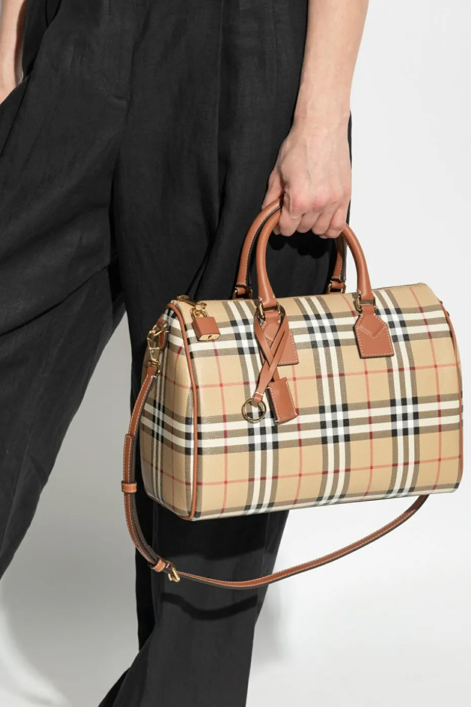 Burberry beżowy Torba do ręki