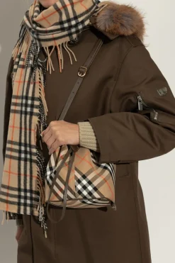 Burberry beżowy Torba na ramię typu `bucket`
