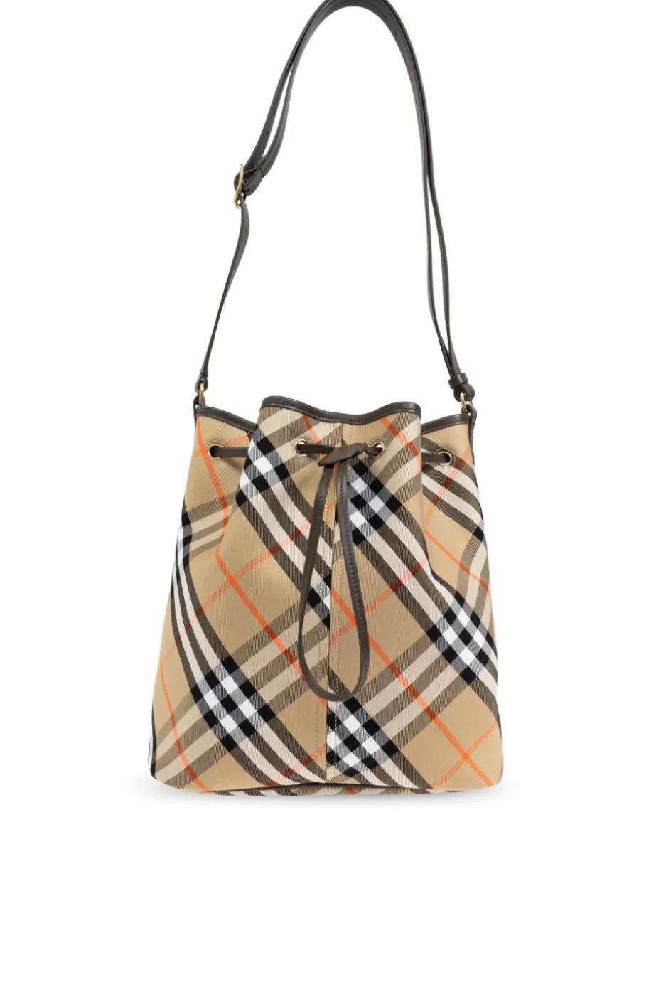 Burberry beżowy Torba na ramię typu ‘bucket’