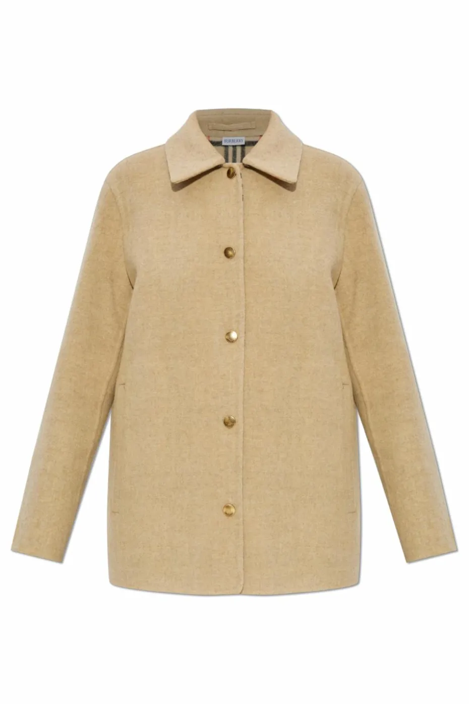 Burberry beżowy Wełniana kurtka `Lancashire`