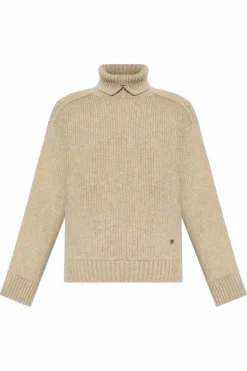 Burberry beżowy Wełniany golf