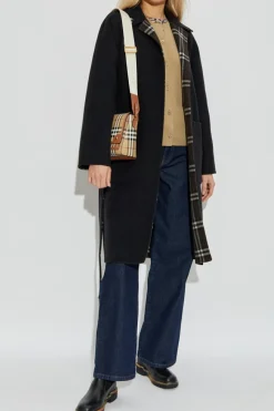 Burberry beżowy Wełniany kardigan