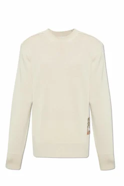 Burberry beżowy Wełniany sweter