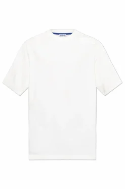 Burberry BIAŁY Bawełniany t-shirt