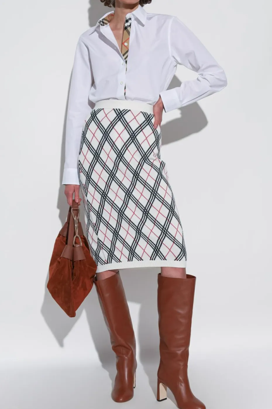 Burberry BIAŁY Koszula z logo