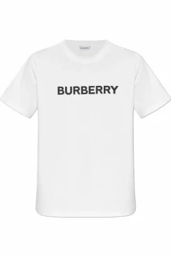 Burberry BIAŁY T-shirt z logo