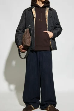 Burberry BRĄZOWY Bluza z kapturem