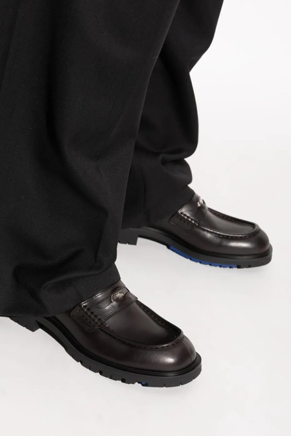 Burberry BRĄZOWY Buty `Rouge` typu `loafers`