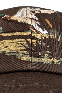 Burberry BRĄZOWY Czapka z daszkiem