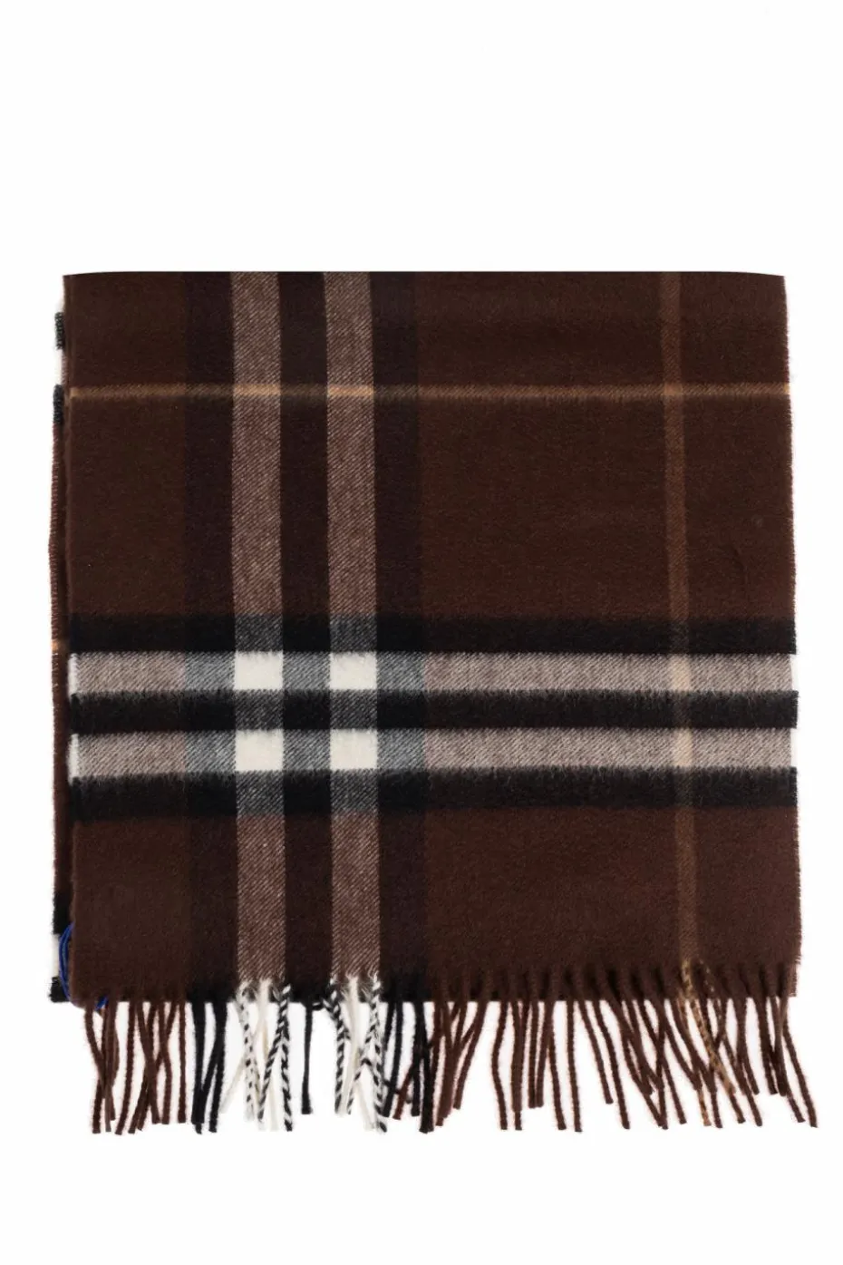 Burberry BRĄZOWY Kaszmirowy szal