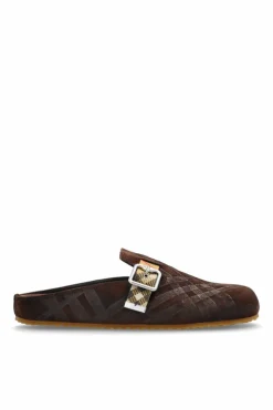 Burberry BRĄZOWY Klapki `Urchin`