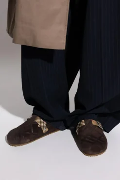 Burberry BRĄZOWY Klapki `Urchin`