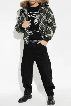 Burberry BRĄZOWY Kurtka ze wzorem w kratę