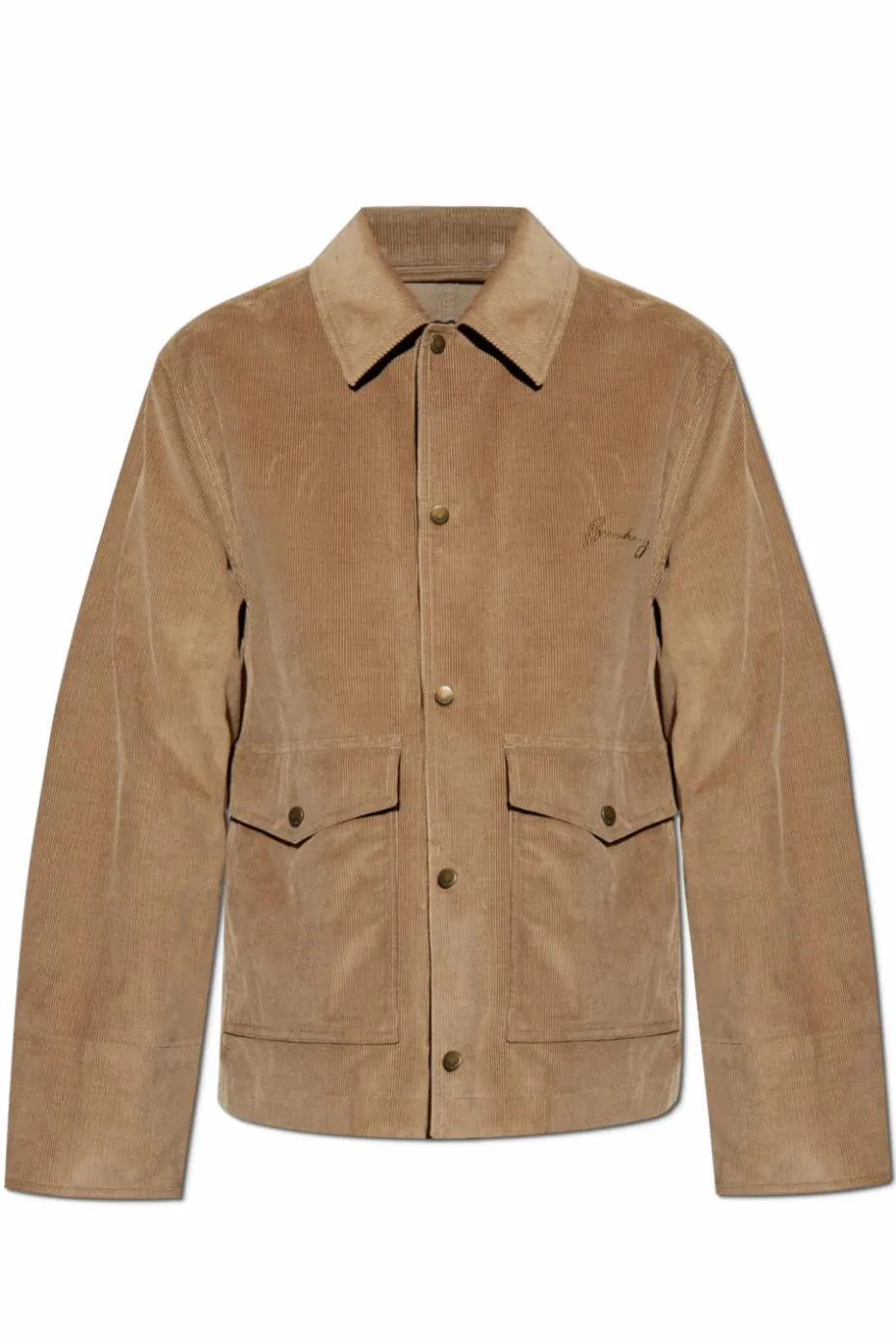 Burberry BRĄZOWY Sztruksowa kurtka