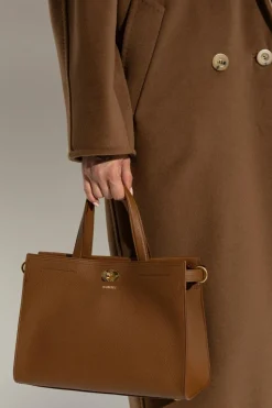 Burberry BRĄZOWY Torba do ręki