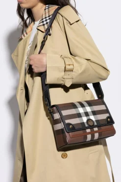 Burberry BRĄZOWY Torba na ramię `Note`
