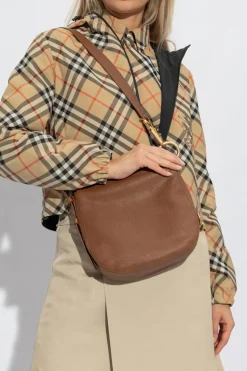 Burberry BRĄZOWY Torba na ramię `Knight Small`