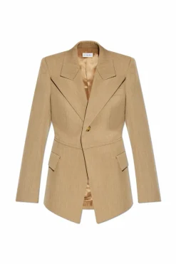 Burberry BRĄZOWY Wełniana marynarka