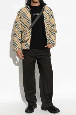 Burberry CZARNY Bawełniana bluza z logo