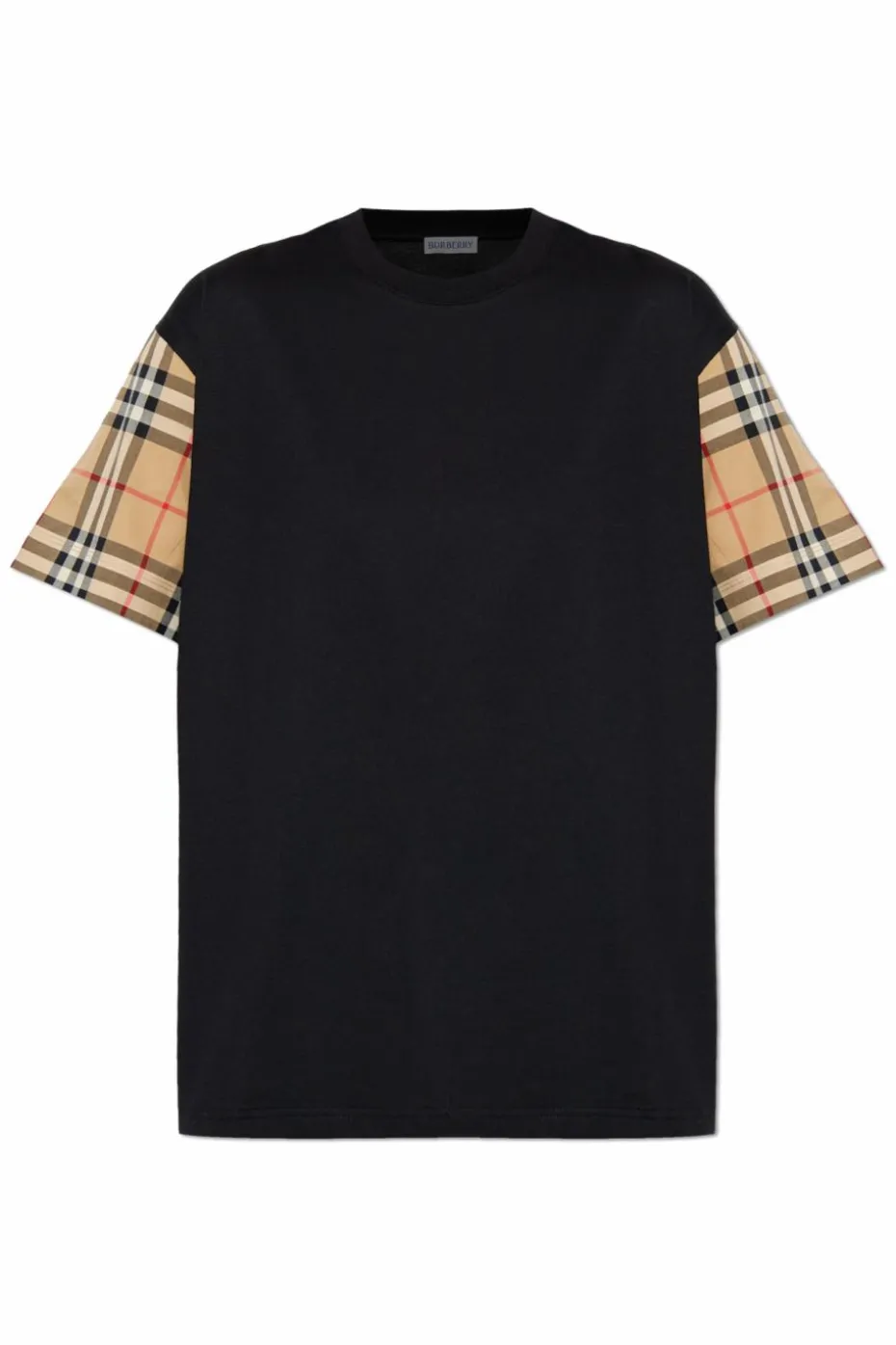 Burberry CZARNY Bawełniany t-shirt