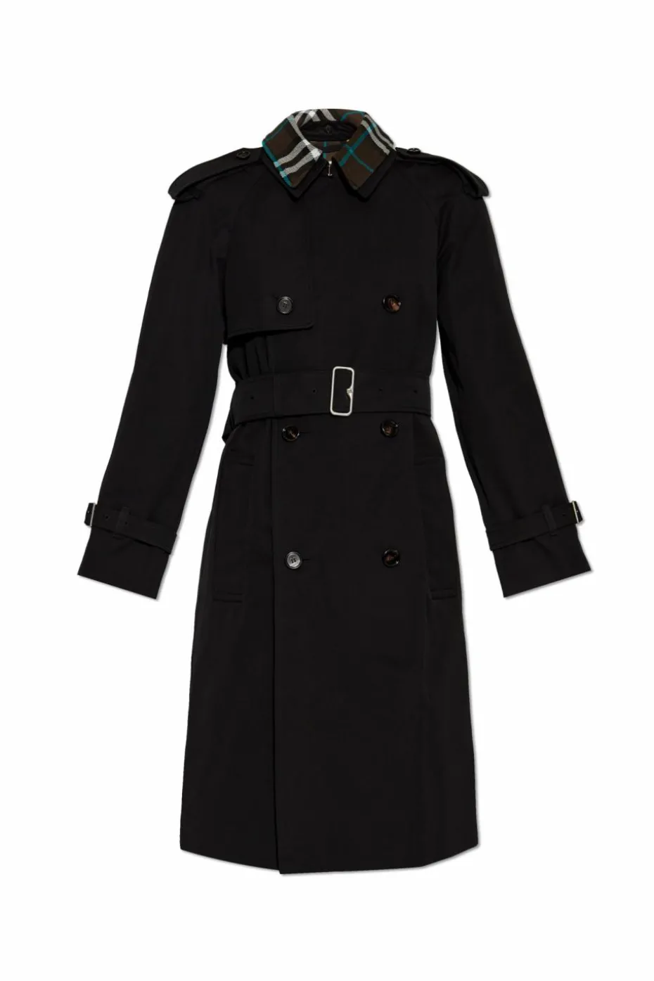 Burberry CZARNY Bawełniany trencz