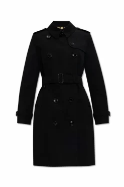 Burberry CZARNY Bawełniany trencz