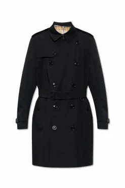 Burberry CZARNY Bawełniany trencz