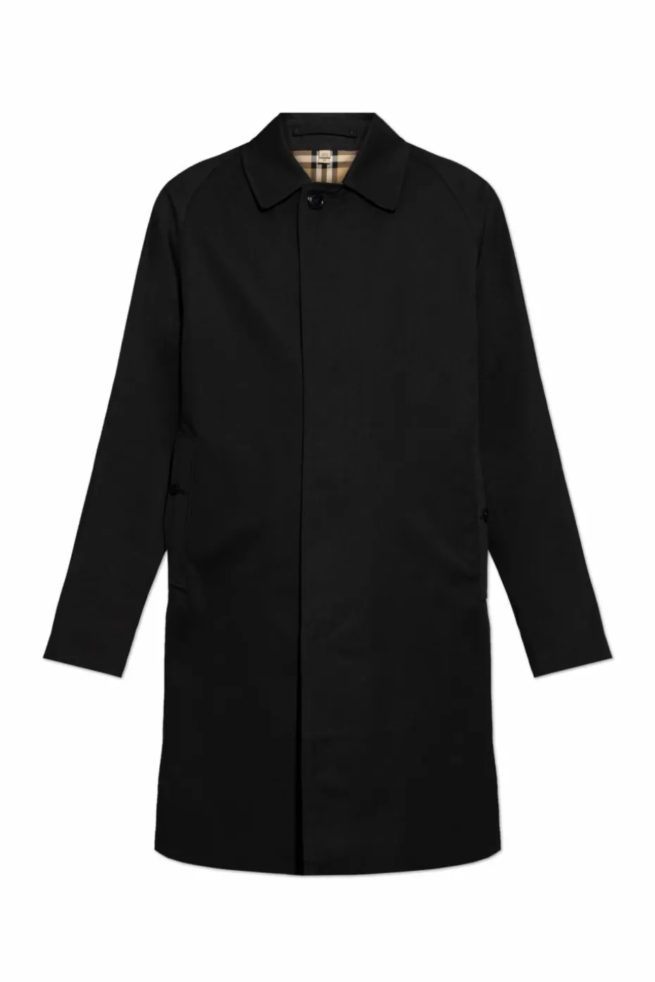 Burberry CZARNY Bawełniany płaszcz