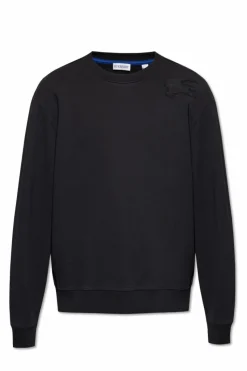 Burberry CZARNY Bluza z naszywką z logo