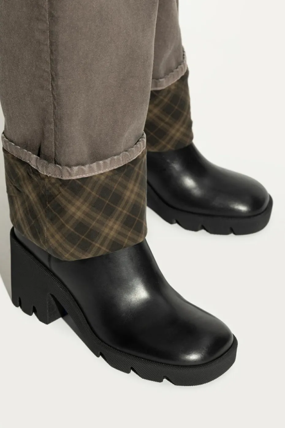 Burberry CZARNY Botki na obcasie `Stride`