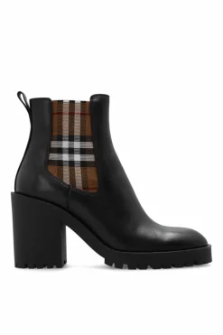 Burberry CZARNY Botki na obcasie ‘New Allostock’