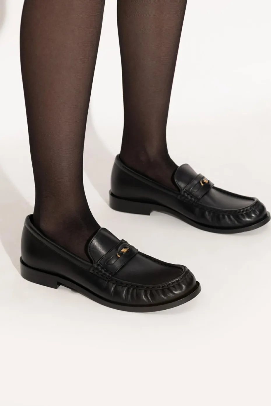 Burberry CZARNY Buty `Cadet` typu `loafres`