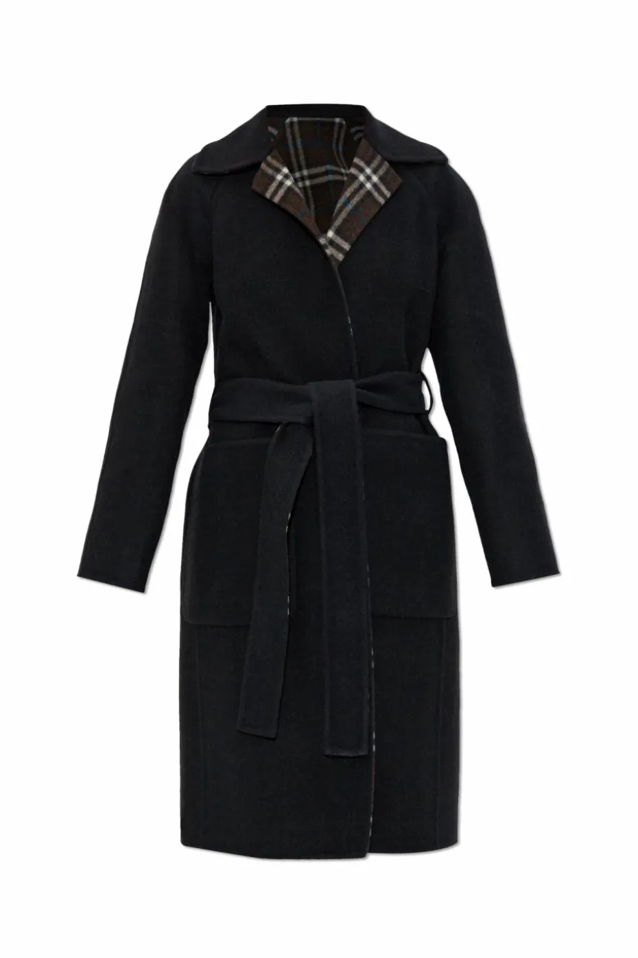 Burberry CZARNY Dwustronny płaszcz `Tunbridge`